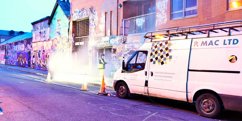 graffiti removal Dublin P Mac