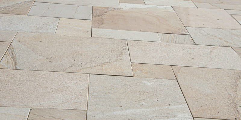 Close up of a natural stone floor