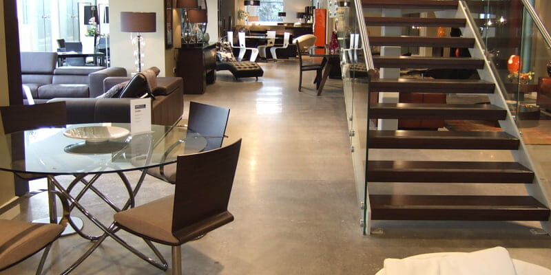 Roche-Bobois-furniture-Sandyford-polished-concrete-floor
