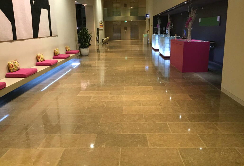 Polished floors - Gibson Hotel