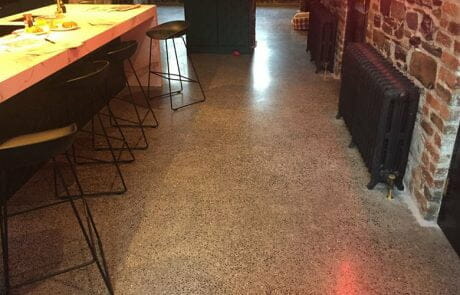 Concrete floor polished by P Mac
