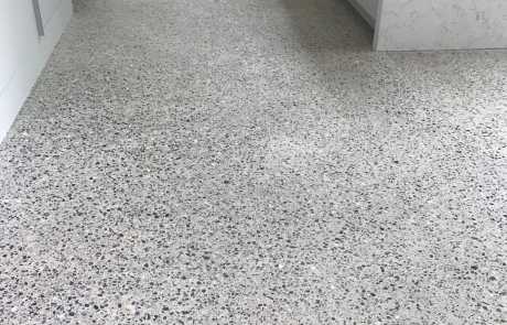 Polished concrete to Silver Finish