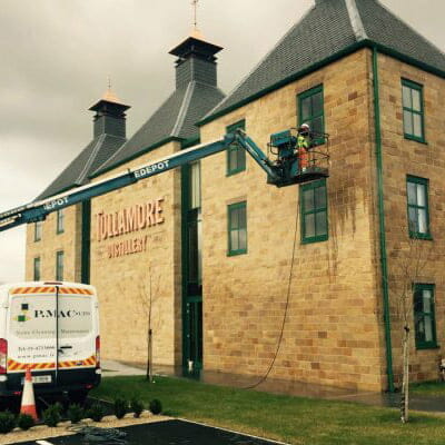 Cleaning Sandstone Facade at Tullamore Dew by PMAC