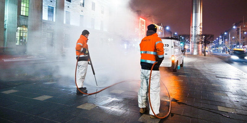 Gum removal from O Connell St