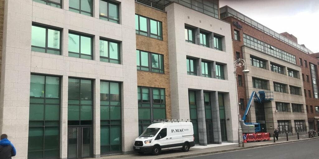 Facade cleaned by PMAC granite and brick