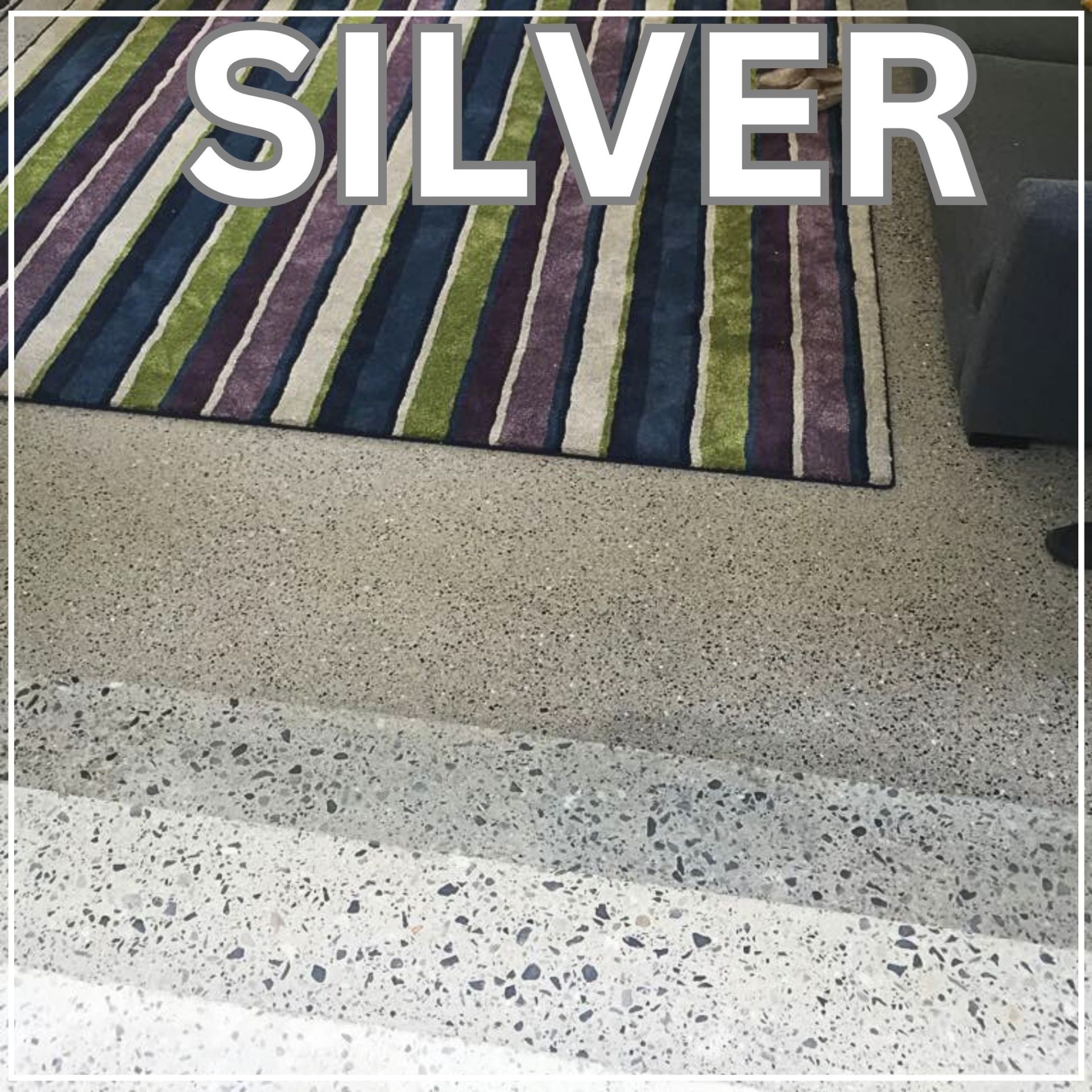 Example of a Silver finished concrete floor
