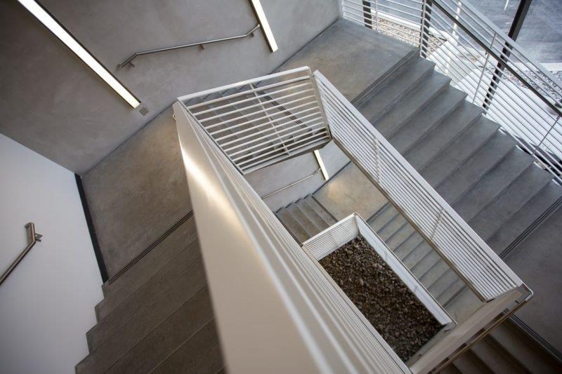 Staircase with microcement
