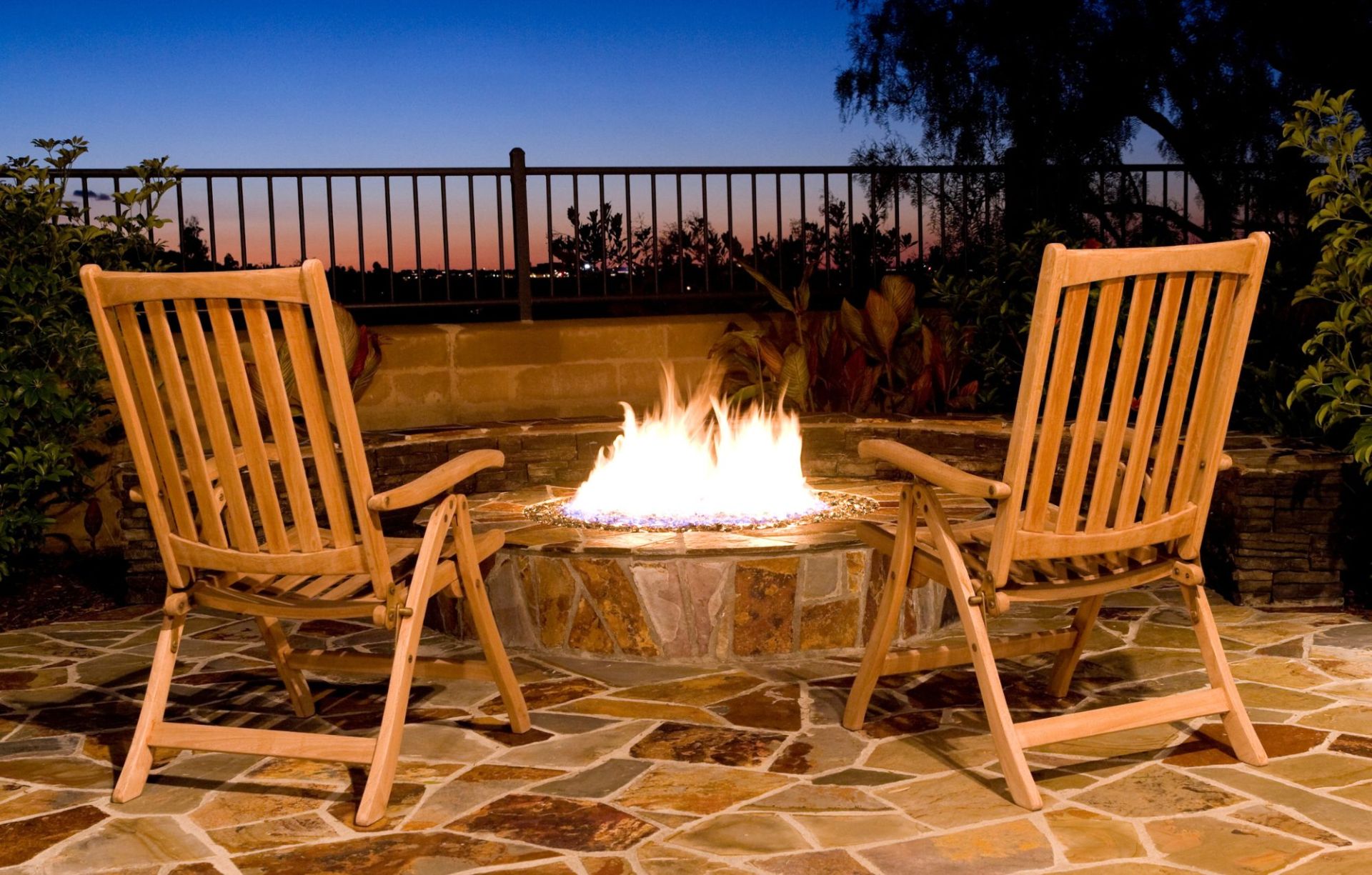 Add personal touches to your patio such as a fire pit.