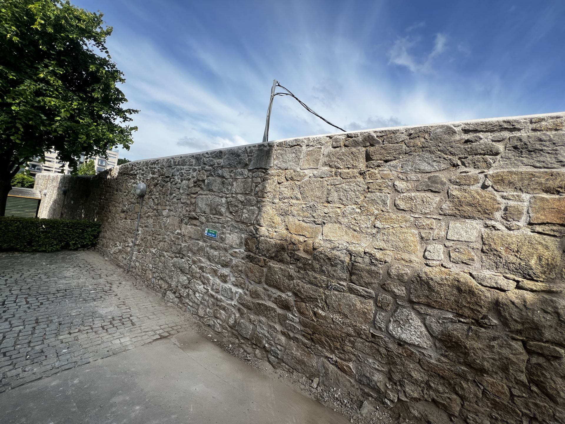 Restored Parochial Garden Wall in Dundrum