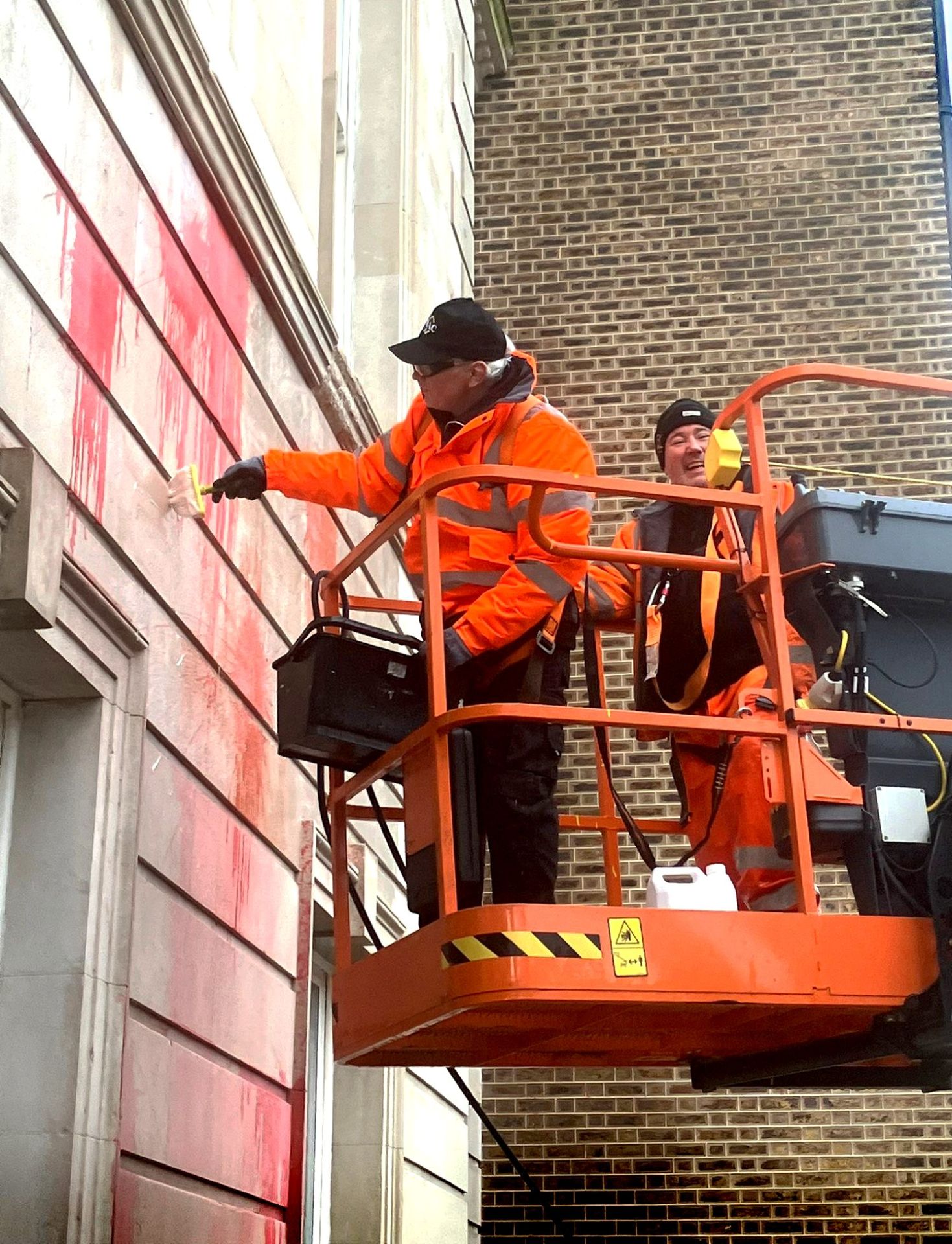 PMAC employing a MEWP for urgent maintenance on historic building.