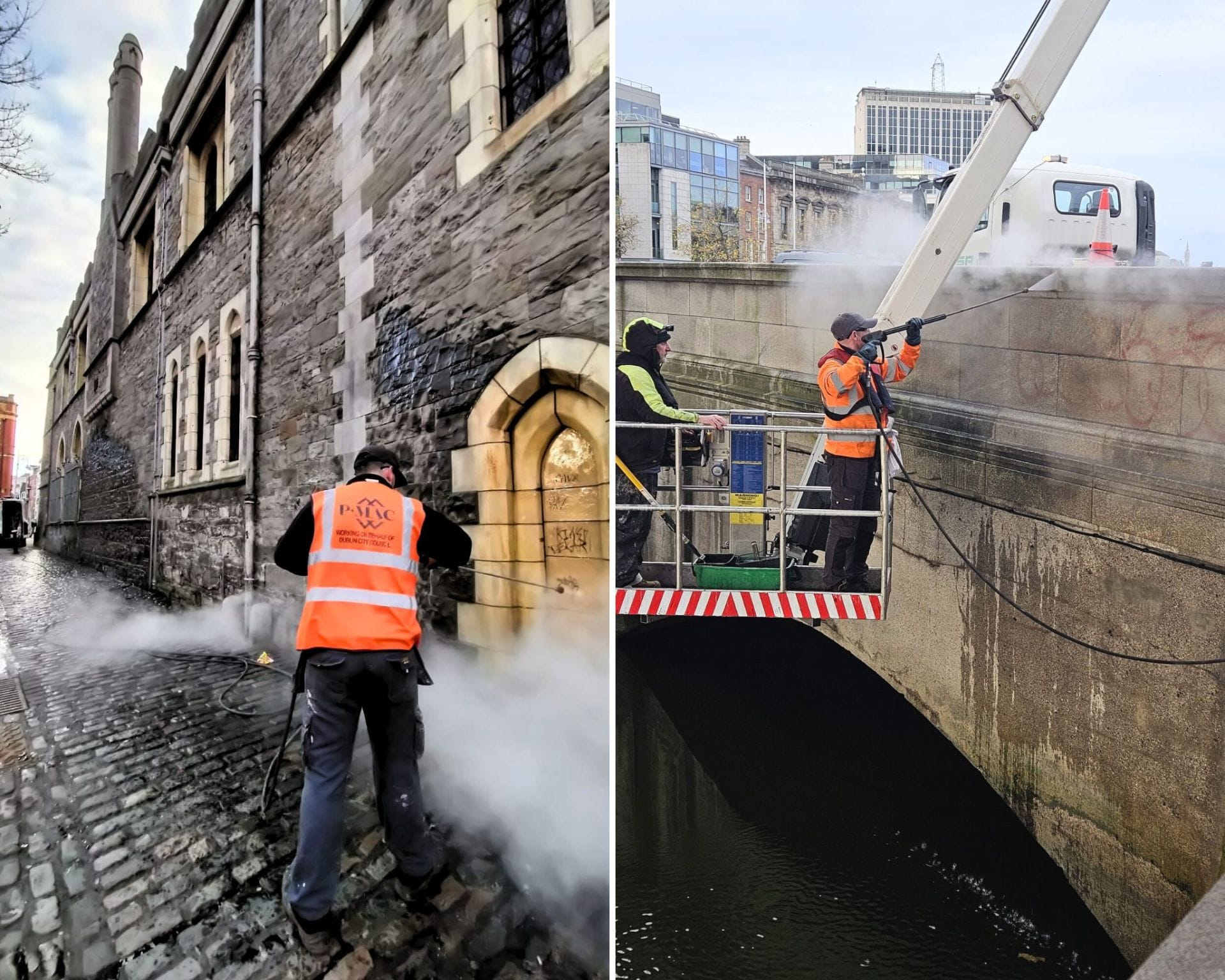 PMAC transforms the public realm by removing graffiti from bridges and streets 