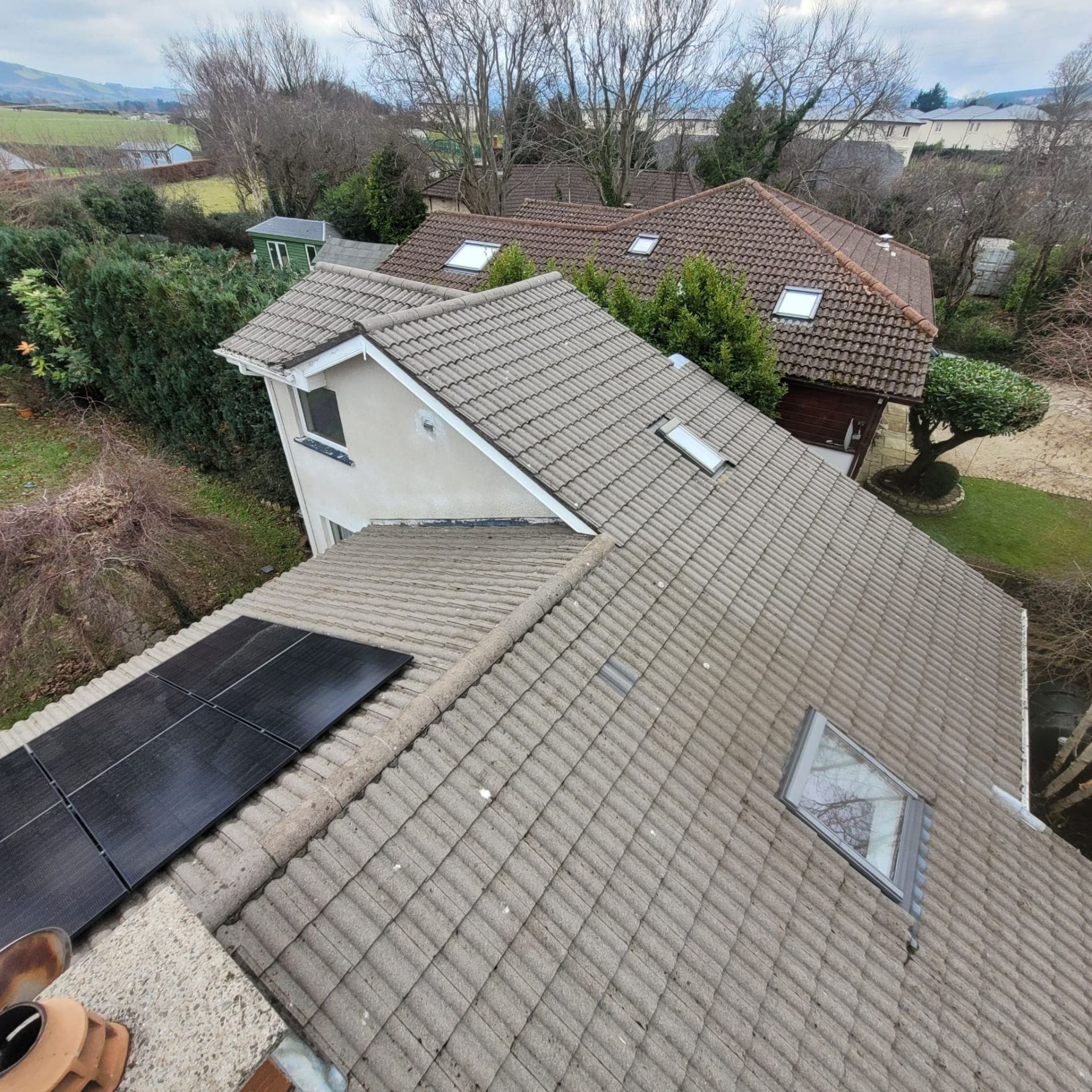 Residential Roof cleaned expertly by PMAC
