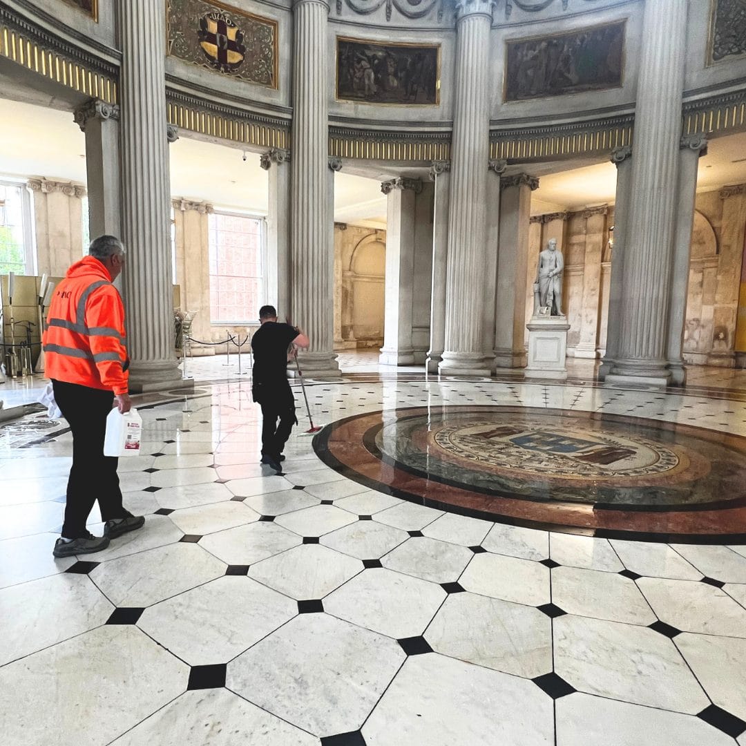 PMAC restores natural stone floor in City Hall, Dublin